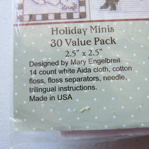 Holiday Minis Mary Engelbreit Bucilla 30 Value Pack Kit #86138, 2008 - Picture 5 of 10